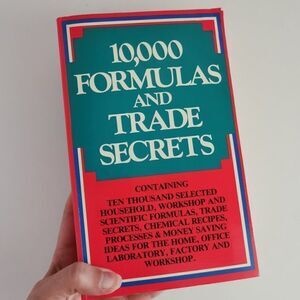 1981 Checkerbooks 10,000 Formulas and Trade Secrets Book, Vintage Chemicals